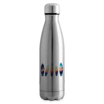 Surf vintage plage classique Hawaii Surf surf - Bouteille isotherme - argent clair - Droite