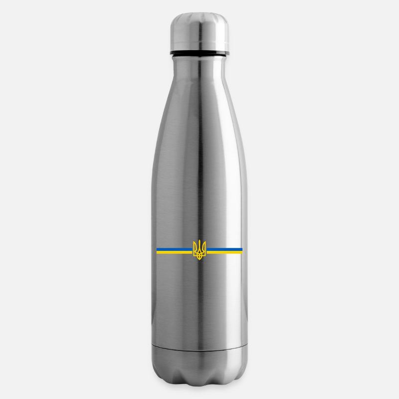 Ukraine - Bouteille isotherme - argent clair