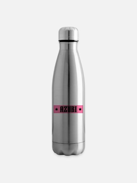 AZUBI rosa tshirt - Isolierflasche - Lightsilver