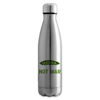 Erbsen machen, nicht Krieg - Isolierflasche - Lightsilver - Rechts