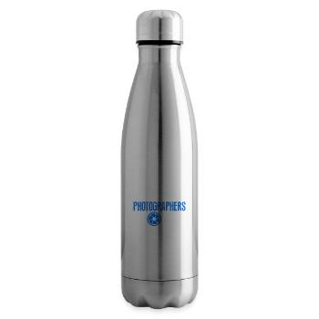 Funny Photographers Rock - Insulated Water Bottle - silver - Right