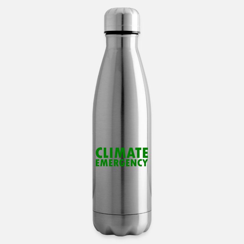 Climate emergency - Isolierflasche - Lightsilver