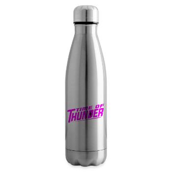 PUISSANCE ROSE - Bouteille isotherme - argent clair - Droite