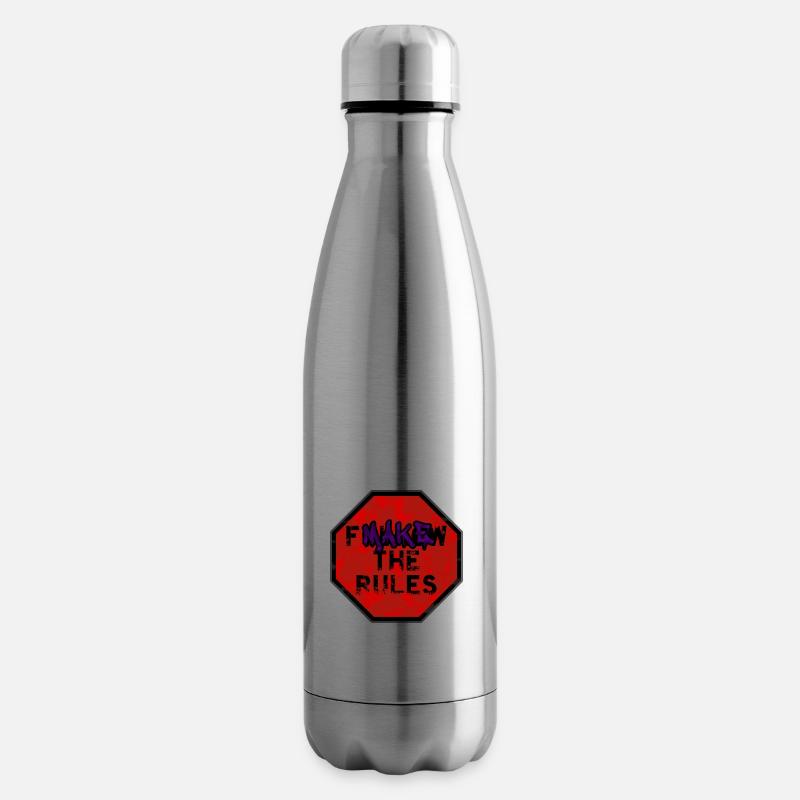 Machen Sie die Regeln - Isolierflasche - Lightsilver