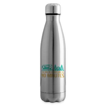 Camping Car Humour Camping Camper - Bouteille isotherme - argent clair - Droite
