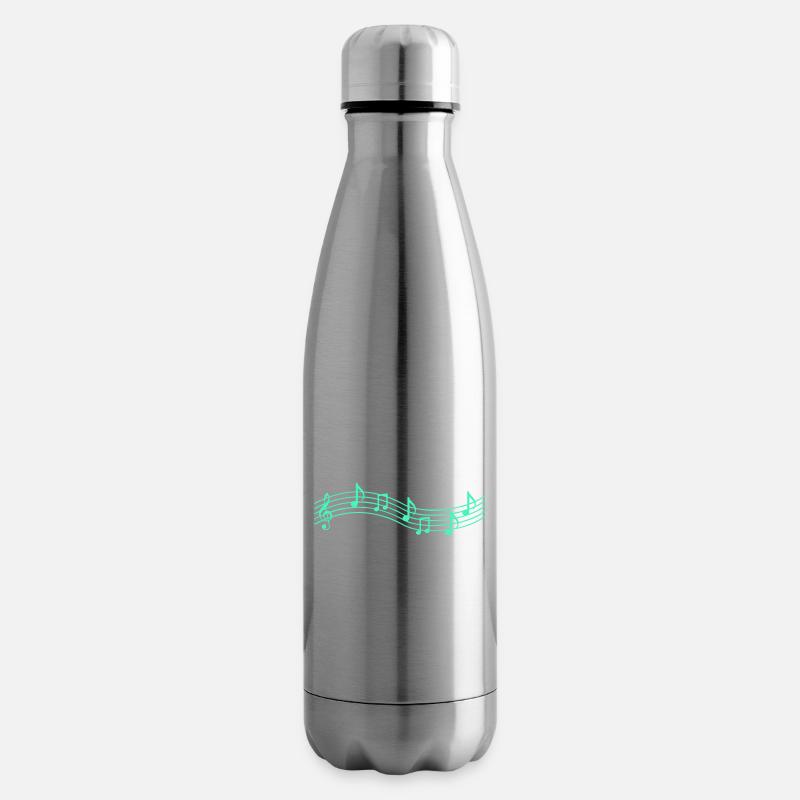music notes - Isolierflasche - Lightsilver