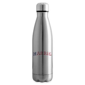 Harris 47th president - Kamala Harris 2024 For - Insulated Water Bottle - silver - Right