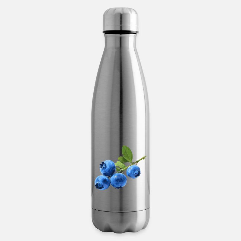Blaubeeren - Isolierflasche - Lightsilver