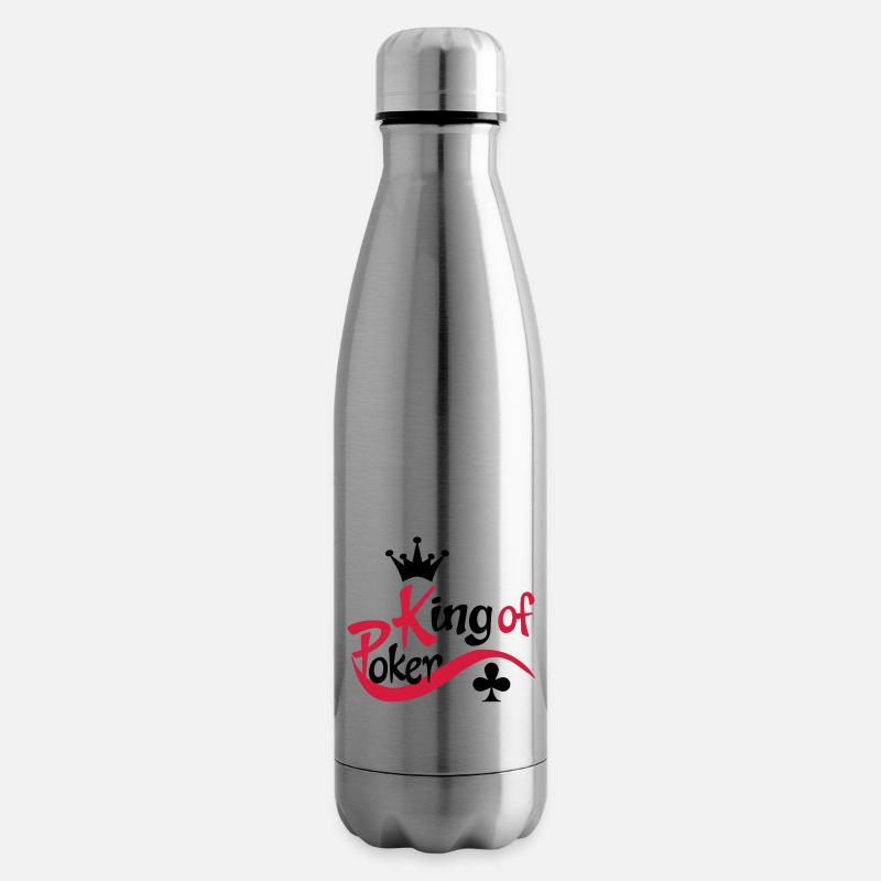 poker - Insulated Water Bottle - silver