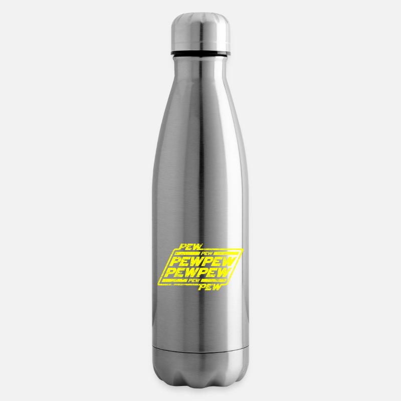 Pew pew pew - Bouteille isotherme - argent clair