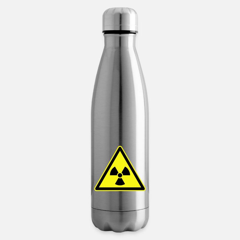 Nukleare Strahlung, Warnung Ionisierende Strahlung - Isolierflasche - Lightsilver