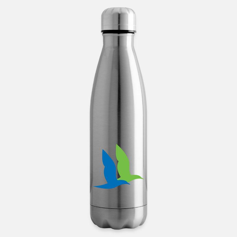 Doppelter Seevogel - Isolierflasche - Lightsilver