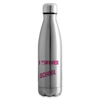 J’ai survécu à l’école d’infirmières - Bouteille isotherme - argent clair - Droite