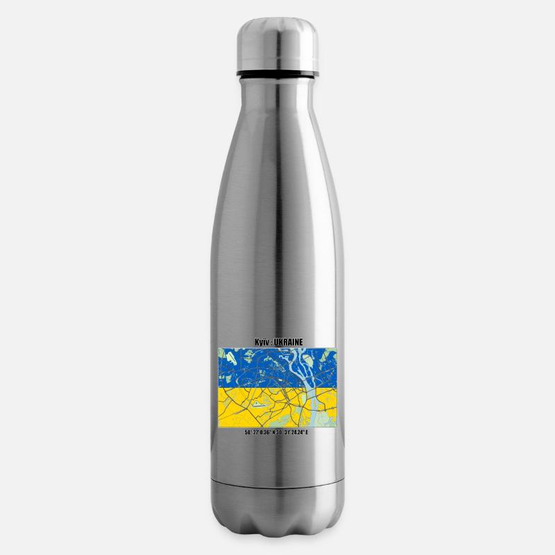 Kyiv - Insulated Water Bottle - silver