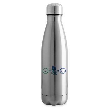 Road Bike Road Cyclist Road Bike - Insulated Water Bottle - silver - Right