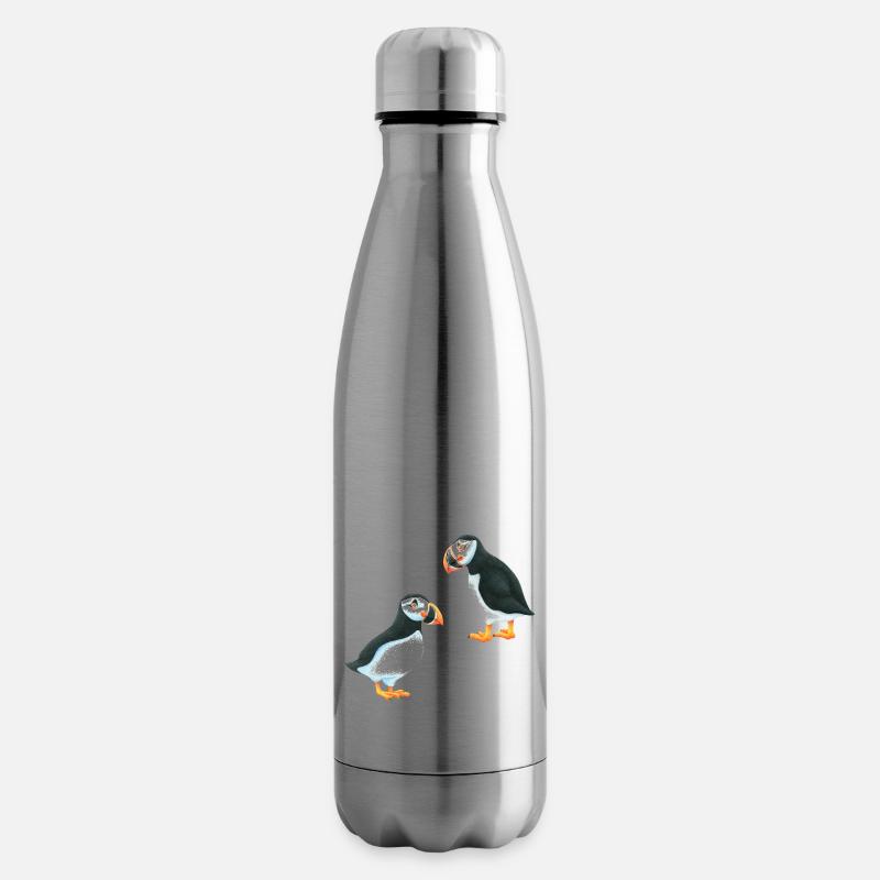 Papageitaucher - Isolierflasche - Lightsilver