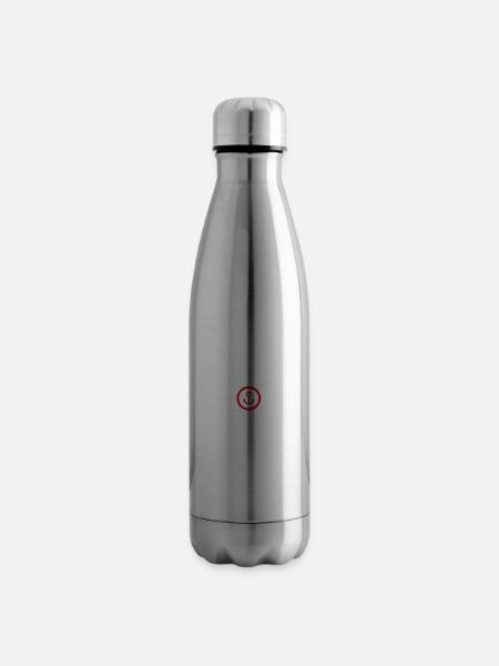 Grömitz roter Anker - Isolierflasche - Lightsilver
