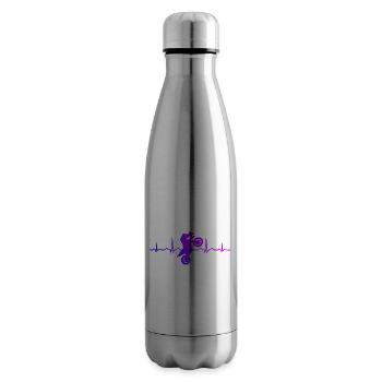 Dirt Biker Dirt Bike Motocross Freestyle Femme - Bouteille isotherme - argent clair - Droite