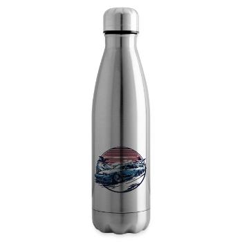 Japanese style car, JDM - Insulated Water Bottle - silver - Right