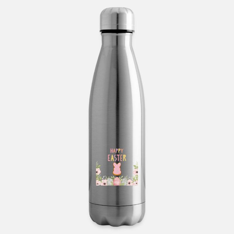 Ostern - Happy Easter Bunny - Isolierflasche - Lightsilver