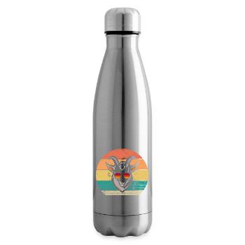 Chèvres - Bouteille isotherme - argent clair - Droite
