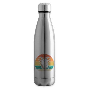 Chèvres - Bouteille isotherme - argent clair - Droite
