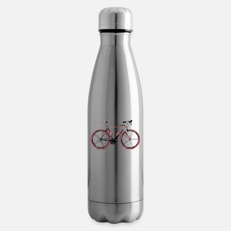 Rennrad - Isolierflasche - Lightsilver