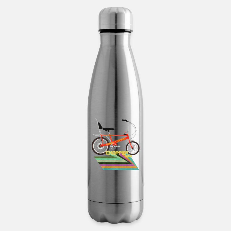 Chopper Bicycle - Insulated Water Bottle - silver