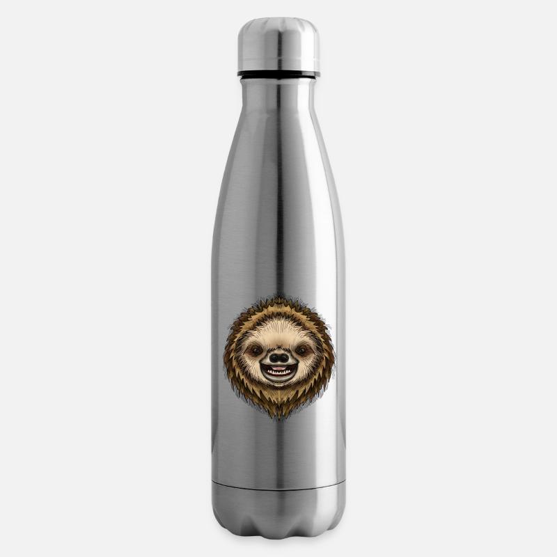 Simon Sloth par Jon Ball - Bouteille isotherme - argent clair