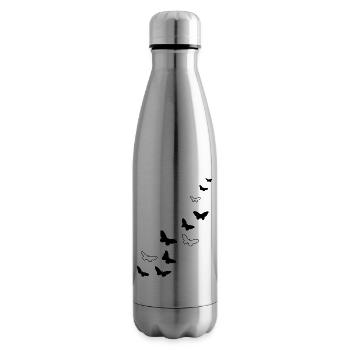 Butterflies Free Warm Spring - Insulated Water Bottle - silver - Right
