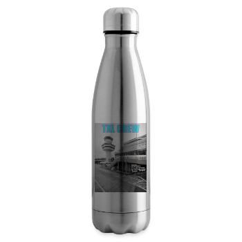 TXL CREW black/white + turquoise - Insulated Water Bottle - silver - Right