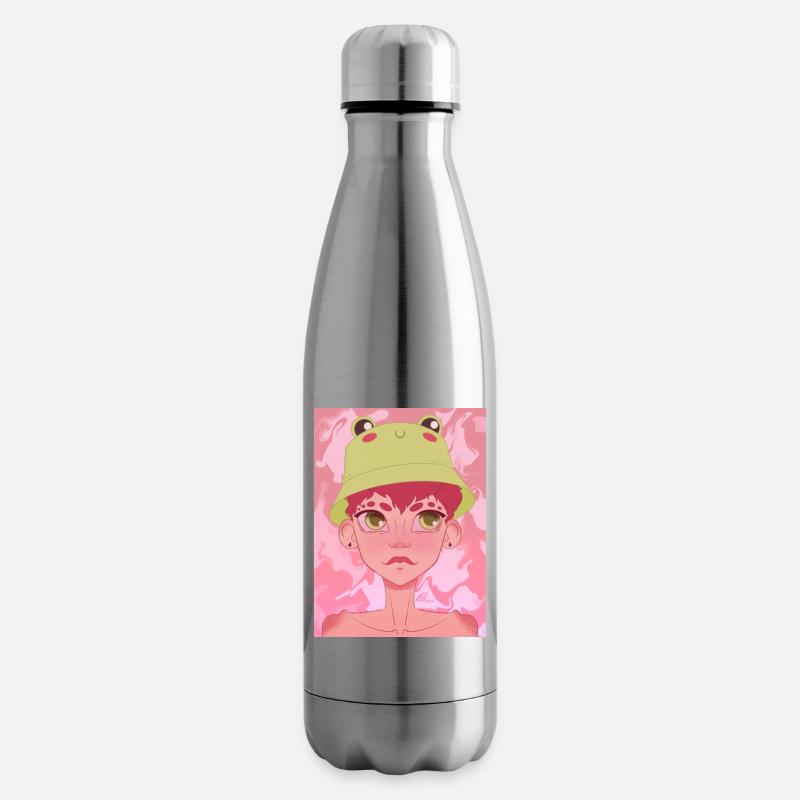 Chapeau de grenouille - Bouteille isotherme - argent clair