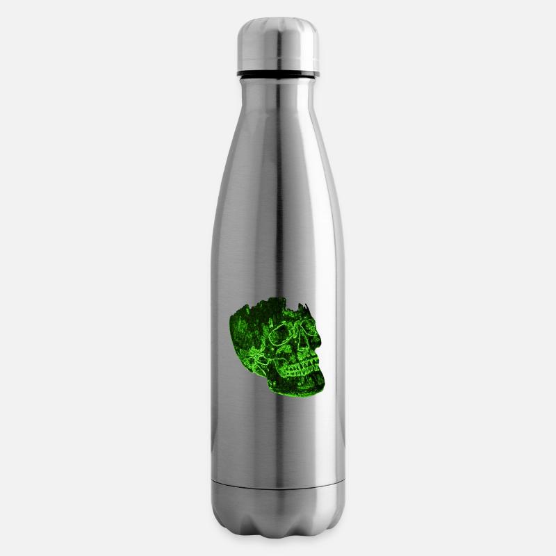 Crâne - Bouteille isotherme - argent clair