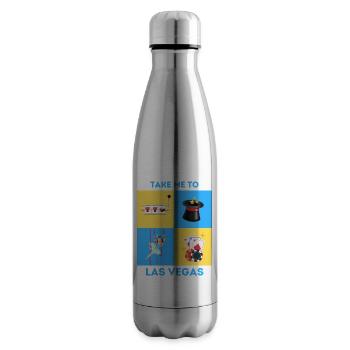 TAKE ME TO LAS VEGAS - Insulated Water Bottle - silver - Right