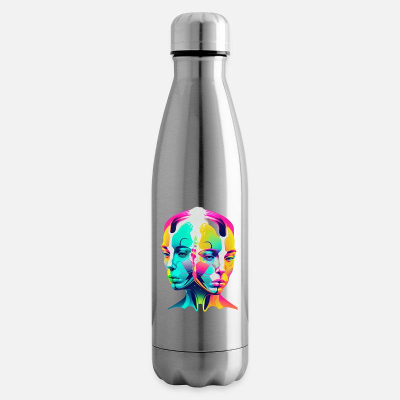 Doppelköpfe - Isolierflasche - Lightsilver