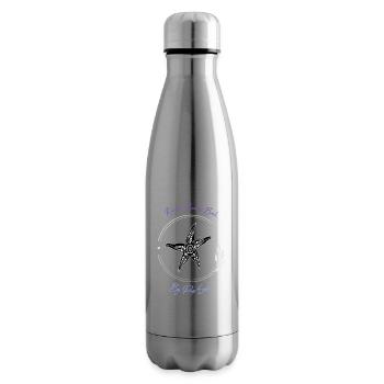 Karma Beach starfish purple blue - Insulated Water Bottle - silver - Right