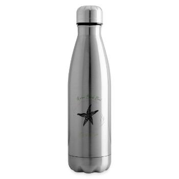 Karma Beach starfish green - Insulated Water Bottle - silver - Right