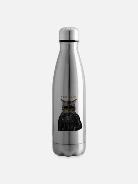 Stay relaxed - Insulated Water Bottle - silver