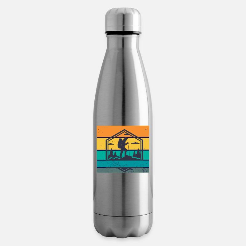 Bergsteigen retro - Isolierflasche - Lightsilver