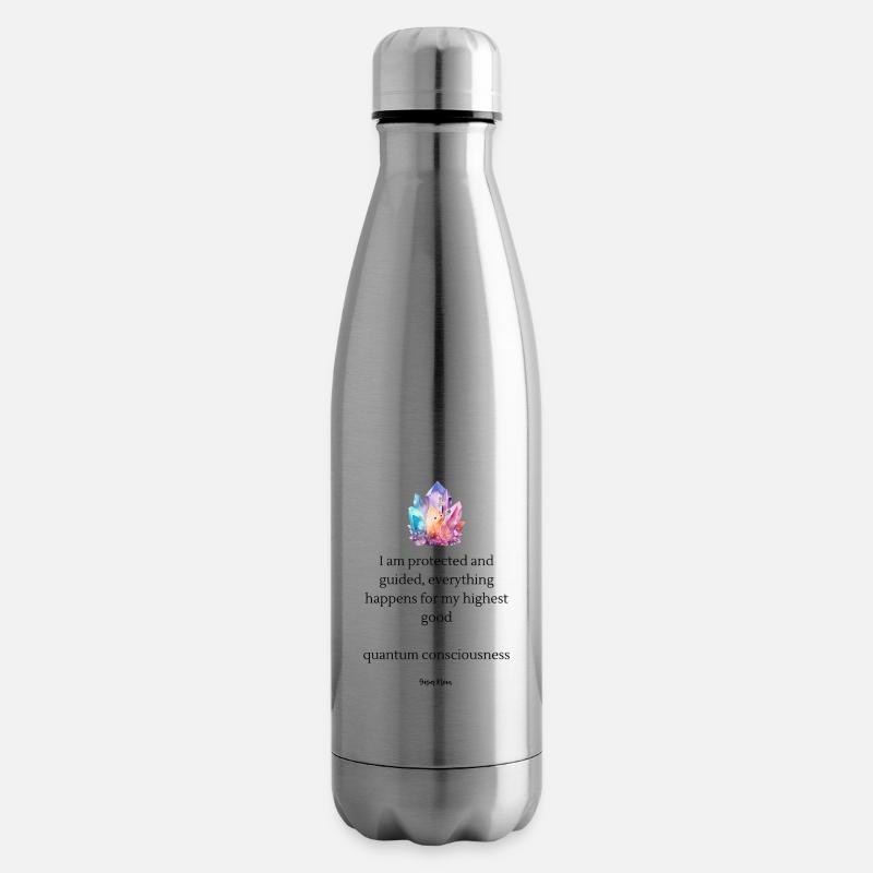 Grappe de couleurs cristallines - Bouteille isotherme - argent clair