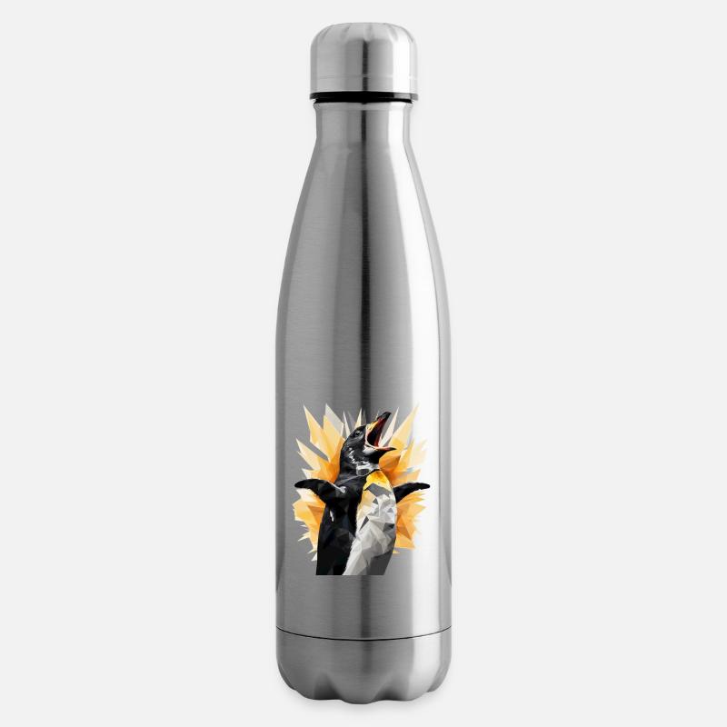 Schreiender Pinguin/Screaming penguin - Isolierflasche - Lightsilver