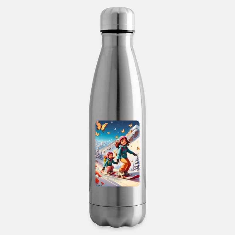 personalisiertes Design-Muttergeschenk - Isolierflasche - Lightsilver