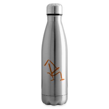 Artful Orange R - Insulated Water Bottle - silver - Right
