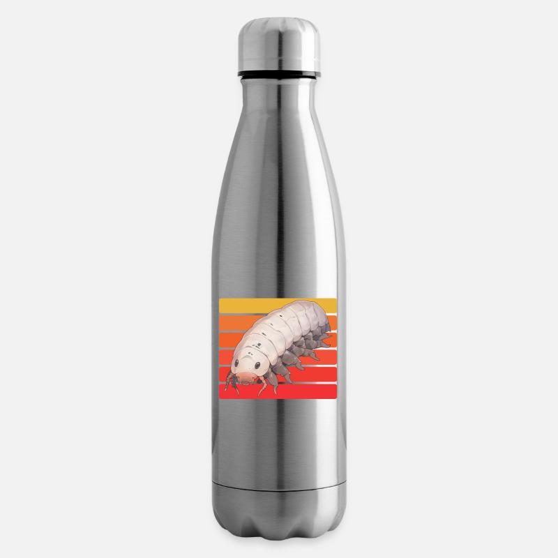Isopoden Geschenk | Kellerasseln Asseln Mauerassel - Isolierflasche - Lightsilver
