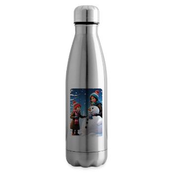 personalisiertes Design-Muttergeschenk - Isolierflasche - Lightsilver - Rechts
