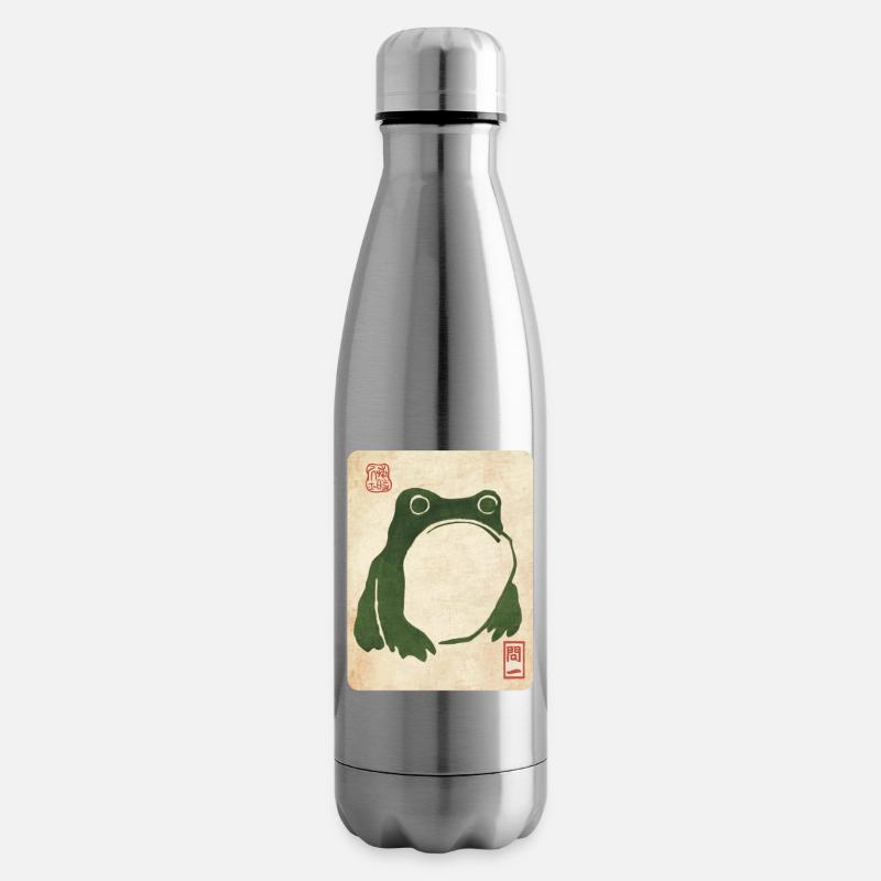 Grumpy Frog (Matsumoto Hoji) - Isolierflasche - Lightsilver