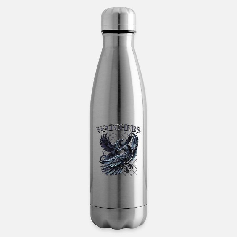 Rabe, Hugin, Munin - Isolierflasche - Lightsilver