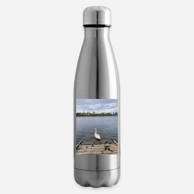 Cygne - Bouteille isotherme - argent clair