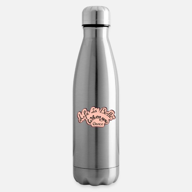 Live is betten when you Dance - Isolierflasche - Lightsilver