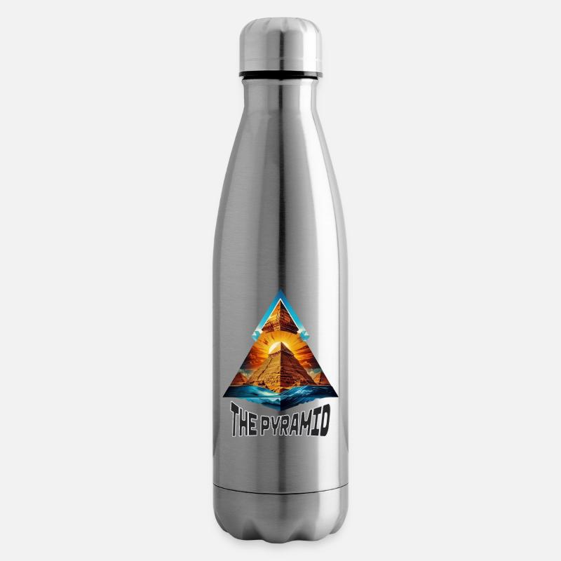 The pyramid - Bouteille isotherme - argent clair